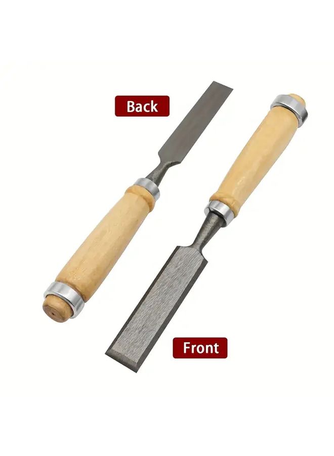 4pcs Wood Carving Chisels Set Sharp Steel Blades Ergonomic Handles Heavy Duty Woodworking Tools - Image 2