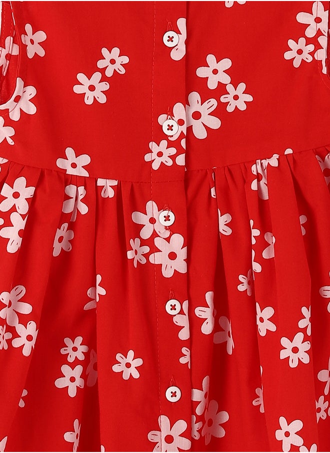LC WAIKIKI - Crew Neck Floral Girl's Dress - Image 1
