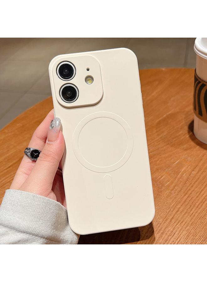 Zaboon Case For iPhone 12 Solid Color Liquid Silicone MagSafe Magnetic Phone Case - Image 1