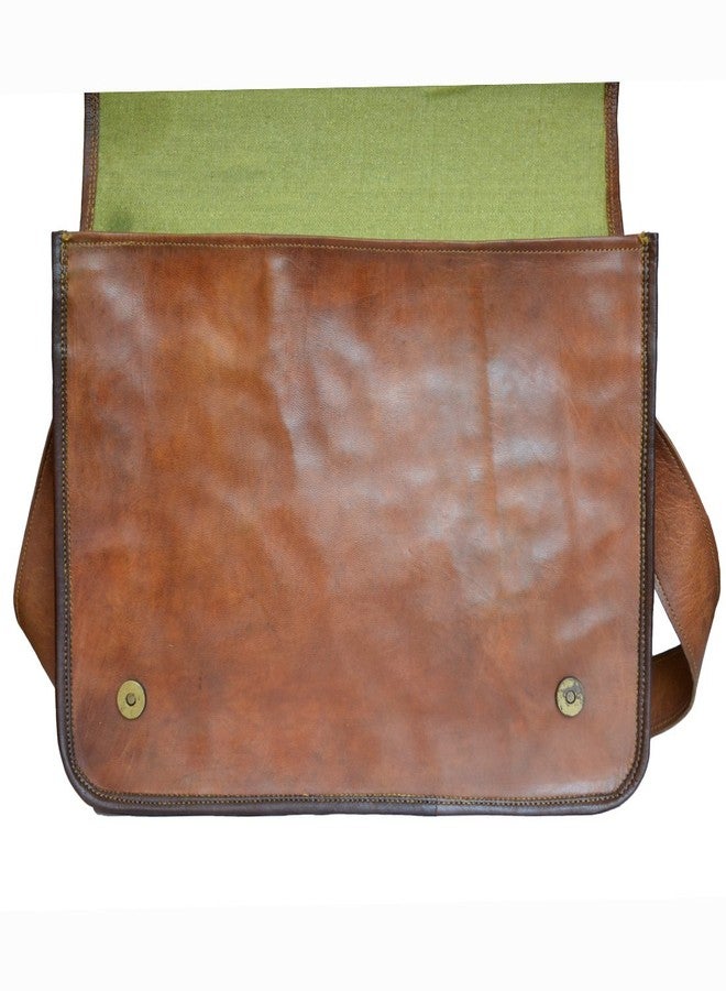 Madosh, Men's Crossbody Bag Genuine Leather Shoulder Office Laptop Bag Vintage Travel Messenger Sling Handbag - Image 3