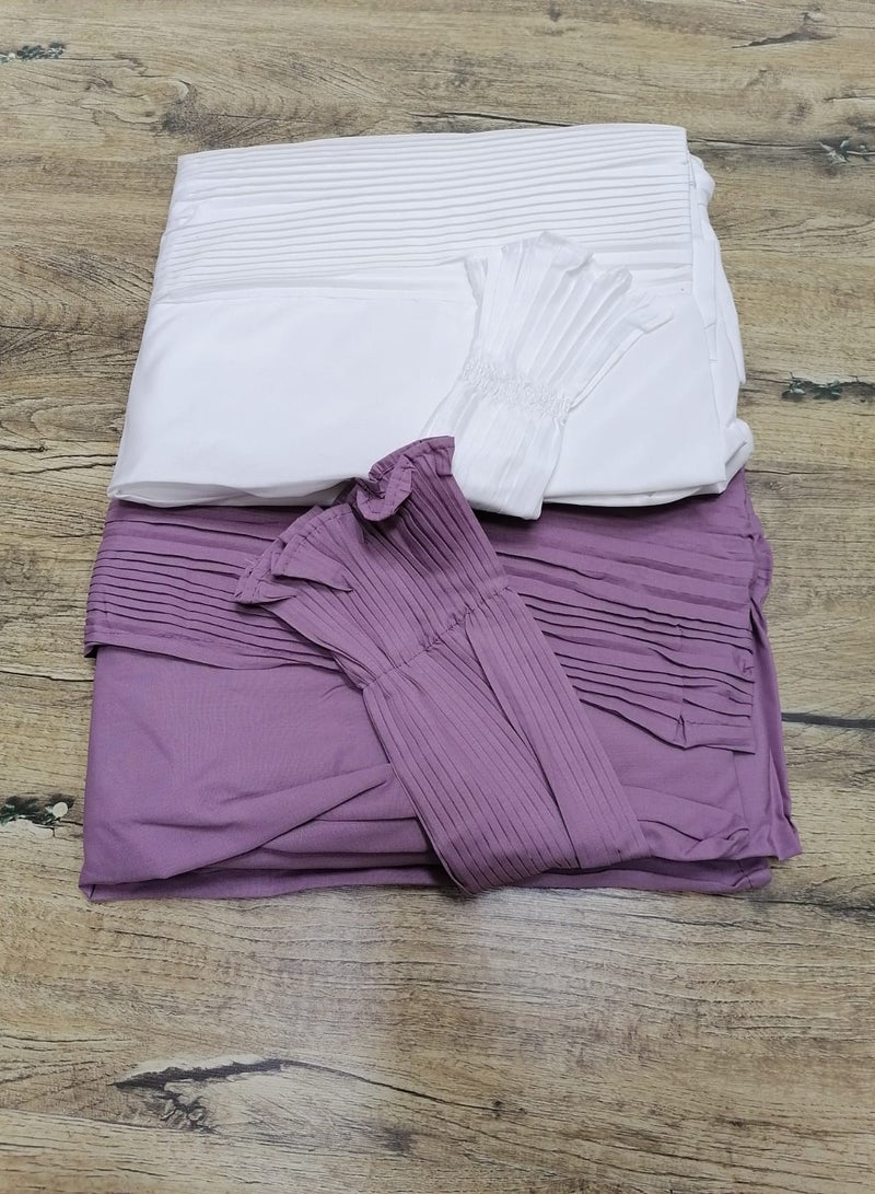 مون 2/شرشف صلاة مرد قطن ناعم ومريح للغاية  يتضمن طرحة ويغطي الجسم بالكامل بمقاس موحد وواسع مناسب لجميع الأجسام - Image 2