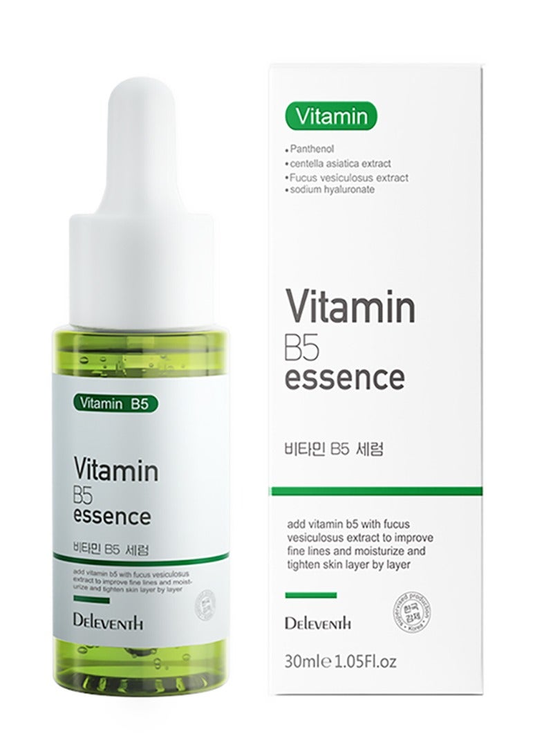 DEleventh Korean Brand Vitamin B5 Essence 30ml / Hydrate and Soothe Skin, with Centella Asiatica, Sodium Hyaluronate, and Ceramide NP for a Calm, Nourished, and Radiant Complexion - Image 1