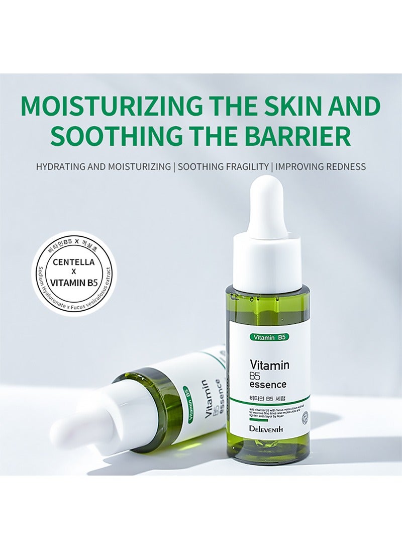 DEleventh Korean Brand Vitamin B5 Essence 30ml / Hydrate and Soothe Skin, with Centella Asiatica, Sodium Hyaluronate, and Ceramide NP for a Calm, Nourished, and Radiant Complexion - Image 2