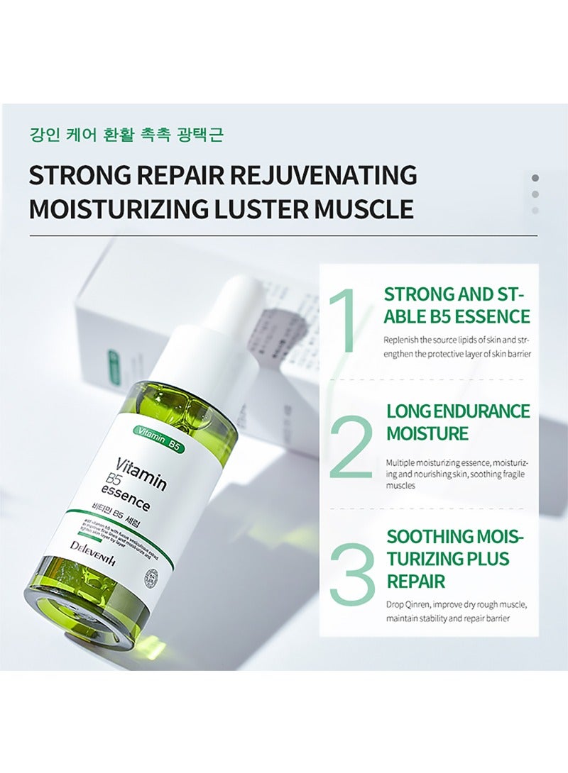 DEleventh Korean Brand Vitamin B5 Essence 30ml / Hydrate and Soothe Skin, with Centella Asiatica, Sodium Hyaluronate, and Ceramide NP for a Calm, Nourished, and Radiant Complexion - Image 3