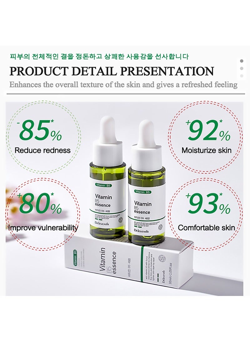 DEleventh Korean Brand Vitamin B5 Essence 30ml / Hydrate and Soothe Skin, with Centella Asiatica, Sodium Hyaluronate, and Ceramide NP for a Calm, Nourished, and Radiant Complexion - Image 4