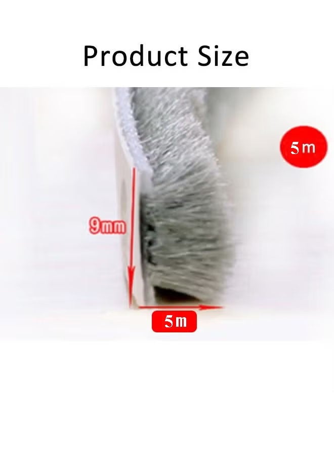 Self-Adhesive Soundproofing Weather Stripping for Doors and Windows Bottom Sealing Strip Of Door Seam Soundproof Glass Strip Windproof, Dustproof And Cockroach Proof(Gray) - Image 2