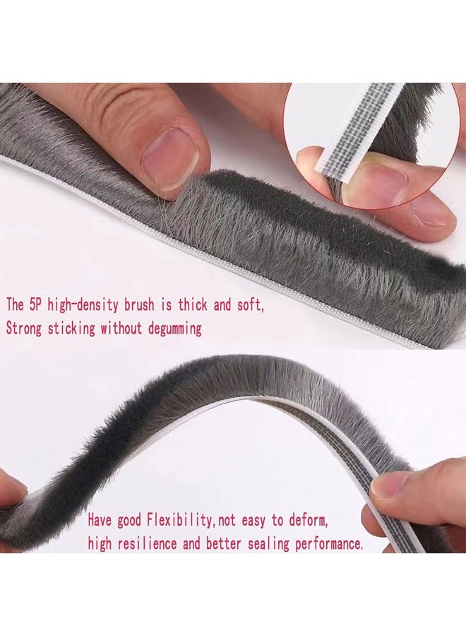 Self-Adhesive Soundproofing Weather Stripping for Doors and Windows Bottom Sealing Strip Of Door Seam Soundproof Glass Strip Windproof, Dustproof And Cockroach Proof(Gray) - Image 3