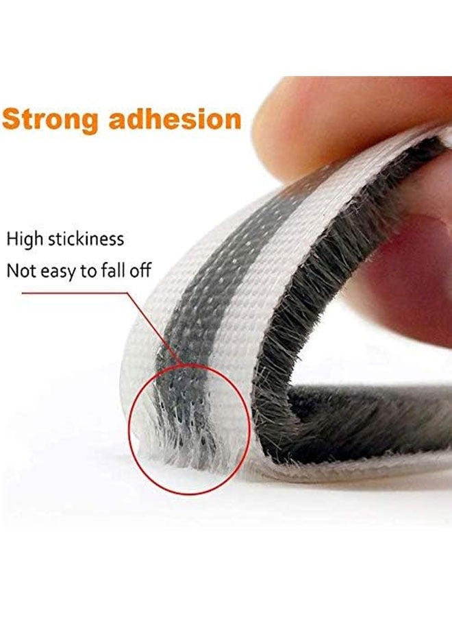 Self-Adhesive Soundproofing Weather Stripping for Doors and Windows Bottom Sealing Strip Of Door Seam Soundproof Glass Strip Windproof, Dustproof And Cockroach Proof(Gray) - Image 4