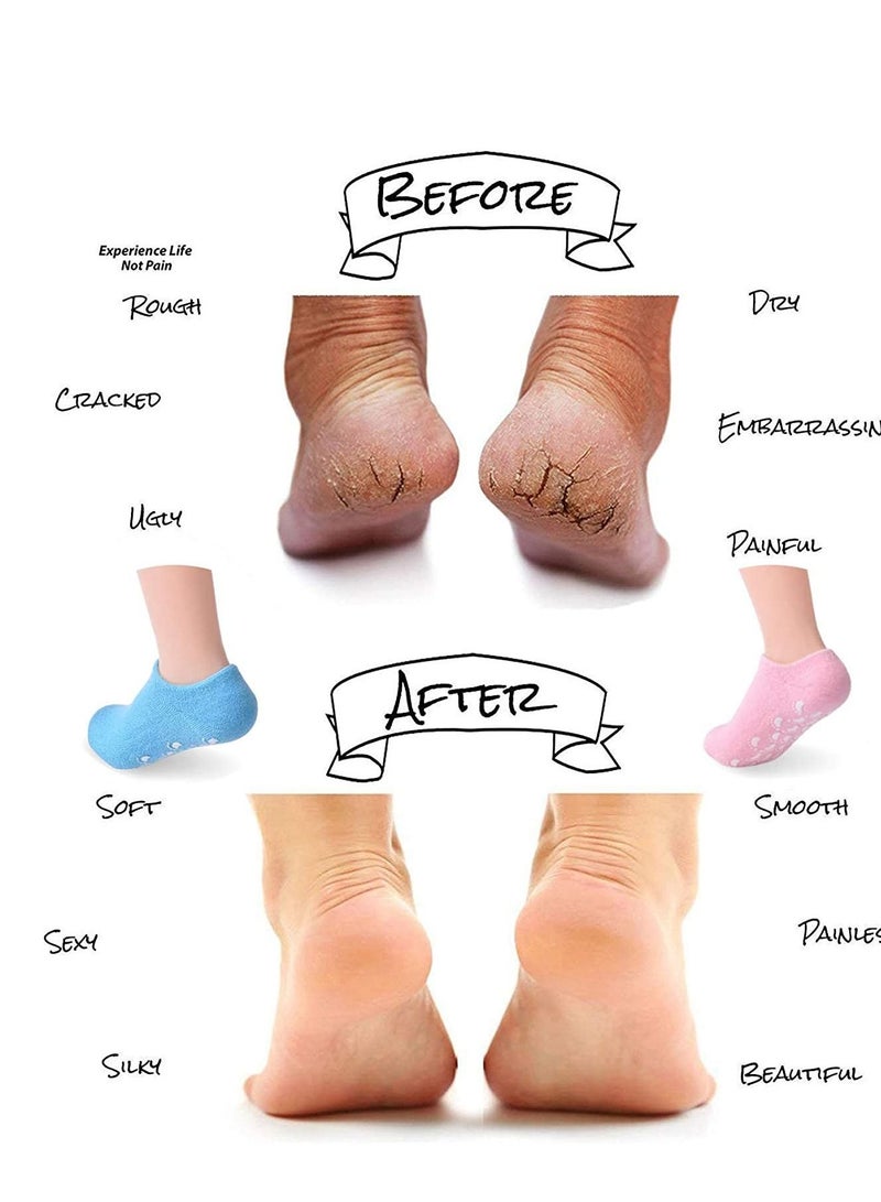 Moisturizing SPA Gel Socks Green - Image 5