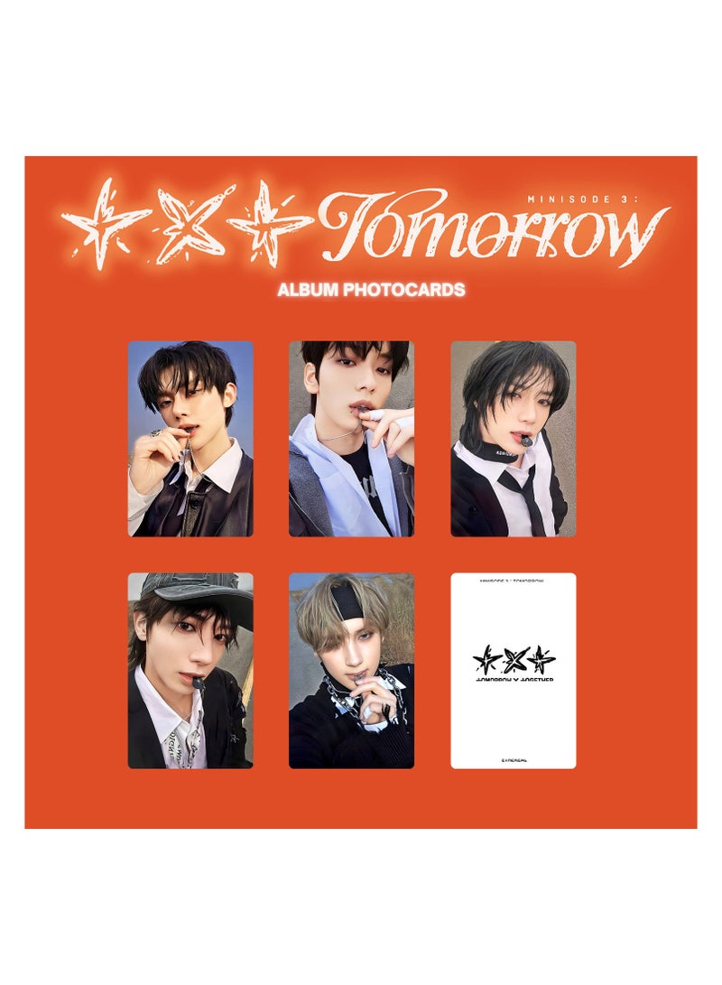 NIBEMINENT 5 Pcs Kpop TXT Minisode 3 TOMORROW Lomo Cards Card For Fans Collection Gifts - Image 2