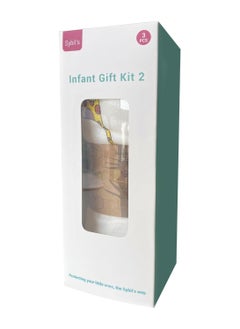 Sybil's 3pcs Infant Baby Gift Set Cute 1 Swaddle Blanket 1 Baby Mittens and 1 Baby Bib Ideal for Newborn  - Image 1