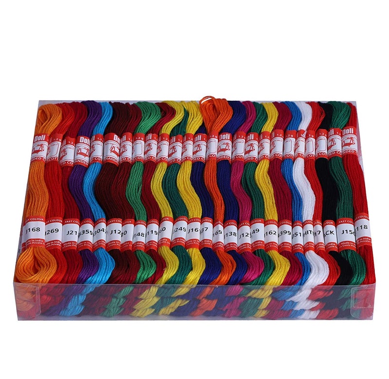 Coats خيوط تطريز دولي من كوتس مجموعة متنوعة من 100 خيط - Image 2