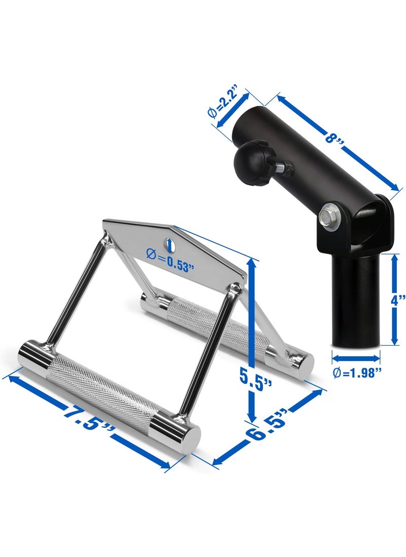 Yes4All Yes4All T Bar Row Insert Landmine Attachment for 12 Inch Olympic Barbell Bars Landmine Handles Workout Home Gym Equipment  - Image 2