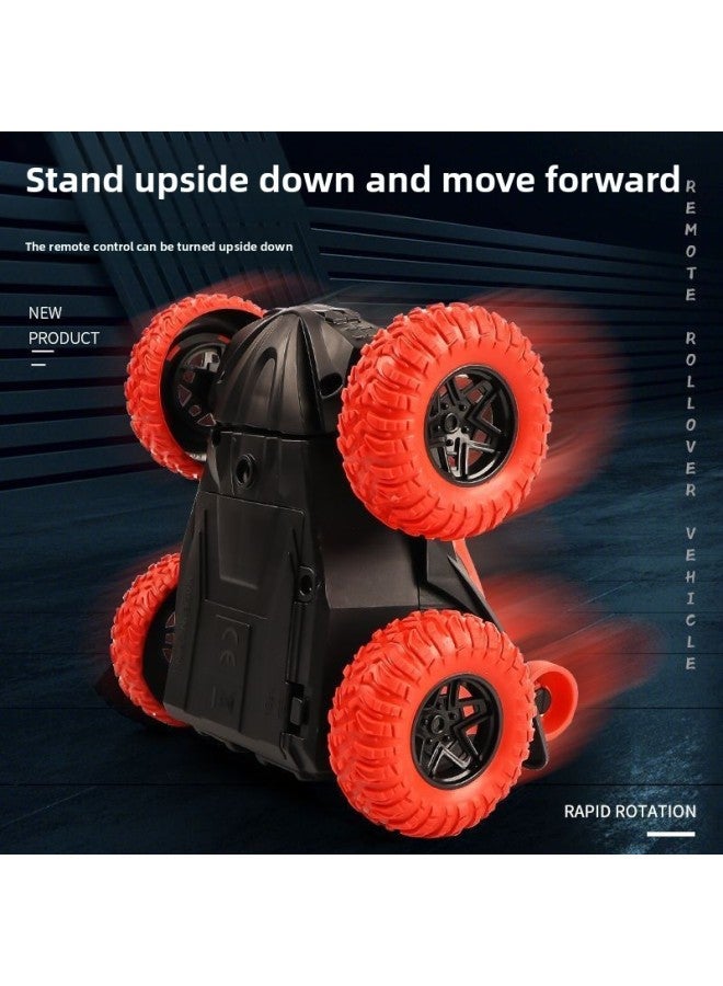 Remote Control Car Toy Boy Wireless Remote Control Off-road Vehicle Electric Rollover Stunt Children High Speed Small Car Foreign Trade-Color:Rolling Car 【blue】 Wireless Remote Control/flip Light-Proportion:No Battery 【not Recommended】 - Image 4