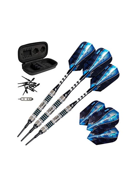 Viper by GLD Products Astro 80% Tungsten Soft Tip Dart Set with Case, Green Rings, 18 Grams (21-3277-18)