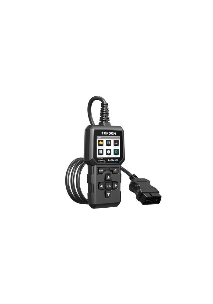TOPDON ArtiLink400 OBD2 Code Reader 2.4 Inch TFT Scanner Live Data I/M Readiness Free Lifetime Updates