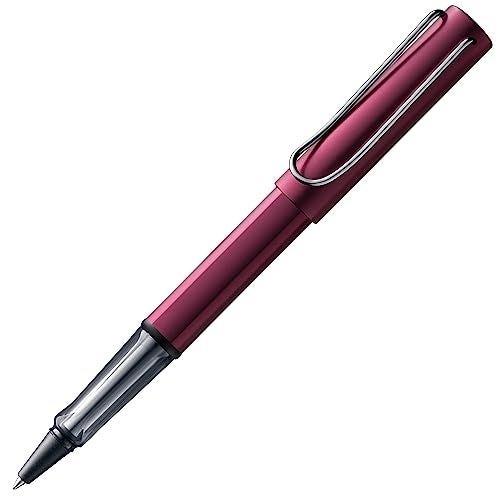 Lamy ALstar black purple Rollerball Pen pen with transparent ergonomic grip line width M lightweight aluminum body including rollerball refill M 63 in black - Image 1