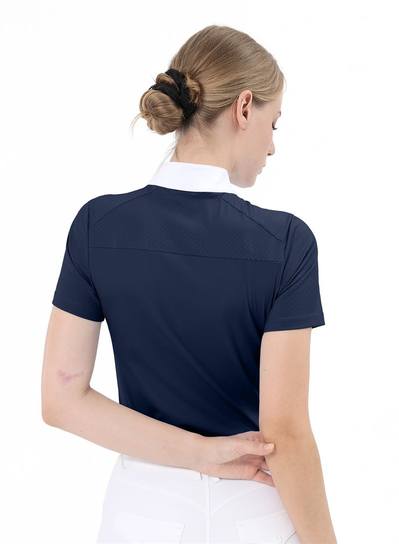 general Women Short Sleeve Equestrian T-shirts Summer Breathable Riding Horse Tops with M Pattern Equestrian Clothes - Image 4