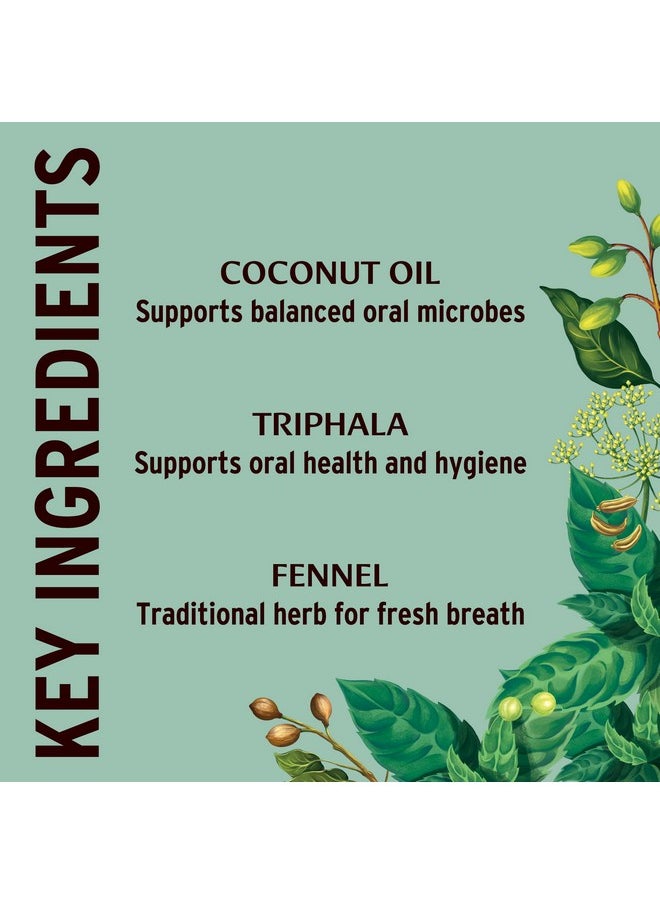 Banyan Botanicals - Mint Daily Swish - Organic Ayurvedic Pulling Oil With Coconut Oil - Mouthwash For Fresh Breath And Sparkling Oral Health* - 8 Oz - Non Gmo Sustainably Sourced Vegan - Image 1