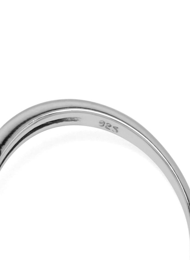 Silvershake 3.87ct. 3 Stone Natural Garnet White Gold Plated 925 Sterling Silver Ring Size 7.5 - Image 4