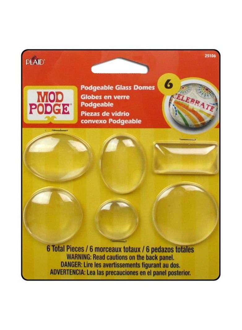 Mod Podge Podgeable Glass Domes 6 Pieces - Image 1