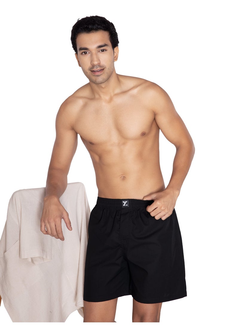 XYXX XYXX Men's Cotton Relaxed Solid Boxer Shorts - Image 3