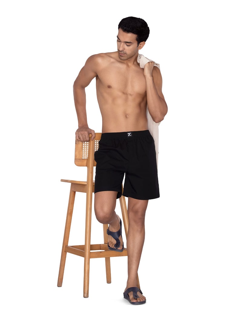 XYXX XYXX Men's Cotton Relaxed Solid Boxer Shorts - Image 5