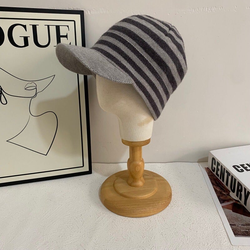 Denim Beret Women Autumn Vintage  Painter Oversized Hat Cotton - Image 1