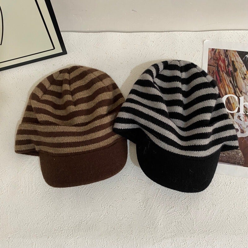 Denim Beret Women Autumn Vintage  Painter Oversized Hat Cotton - Image 3