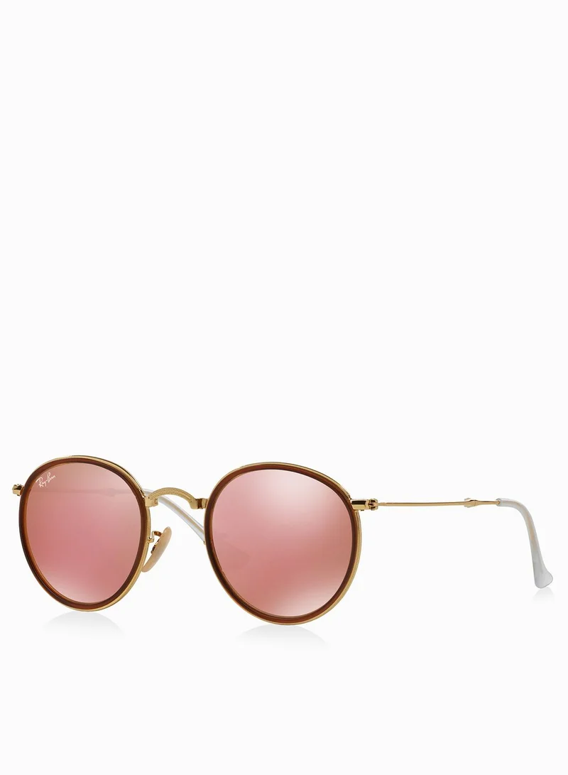 Ray-Ban Round Folding Flash Lenses