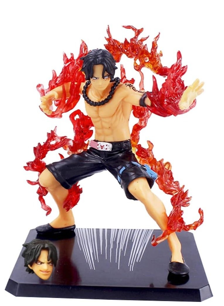 One Piece Portgas D. Ace Figure from One Piece Anime – Realistic Action Figure with Fiery Flame Effects – High-Quality Decorative Statue for Anime Fans – Perfect Gift for One Piece Collectors and Figure Enthusiasts - Image 2