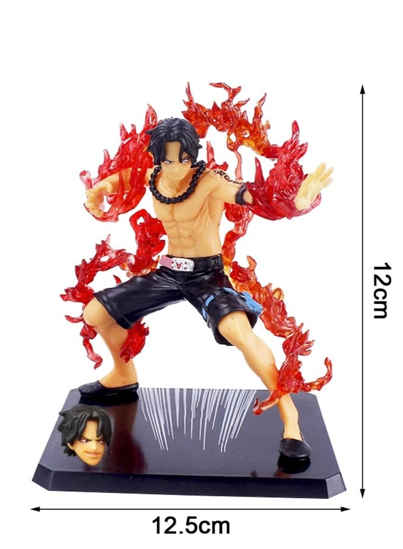 One Piece Portgas D. Ace Figure from One Piece Anime – Realistic Action Figure with Fiery Flame Effects – High-Quality Decorative Statue for Anime Fans – Perfect Gift for One Piece Collectors and Figure Enthusiasts - Image 3