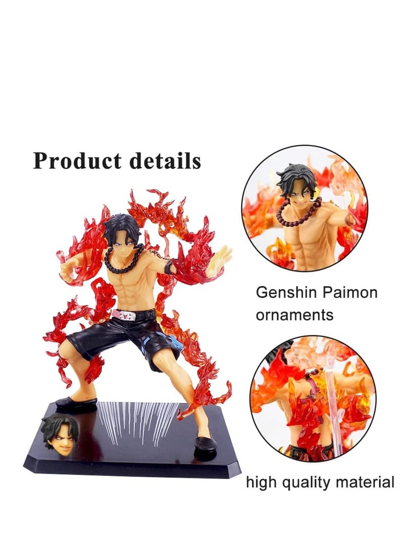 One Piece Portgas D. Ace Figure from One Piece Anime – Realistic Action Figure with Fiery Flame Effects – High-Quality Decorative Statue for Anime Fans – Perfect Gift for One Piece Collectors and Figure Enthusiasts - Image 4