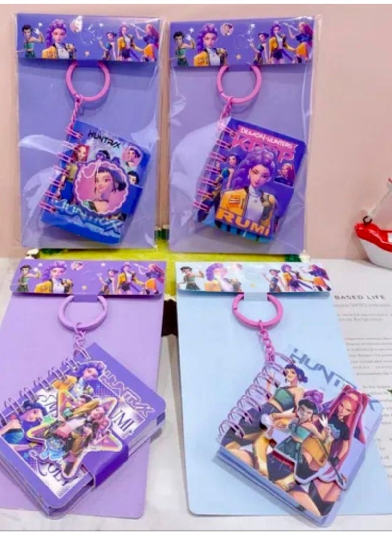 6PCs KPOP Demon Hunter دفاتر مفاتيح للأطفال، مثالية لحقائب الهدايا والهدايا - Image 2