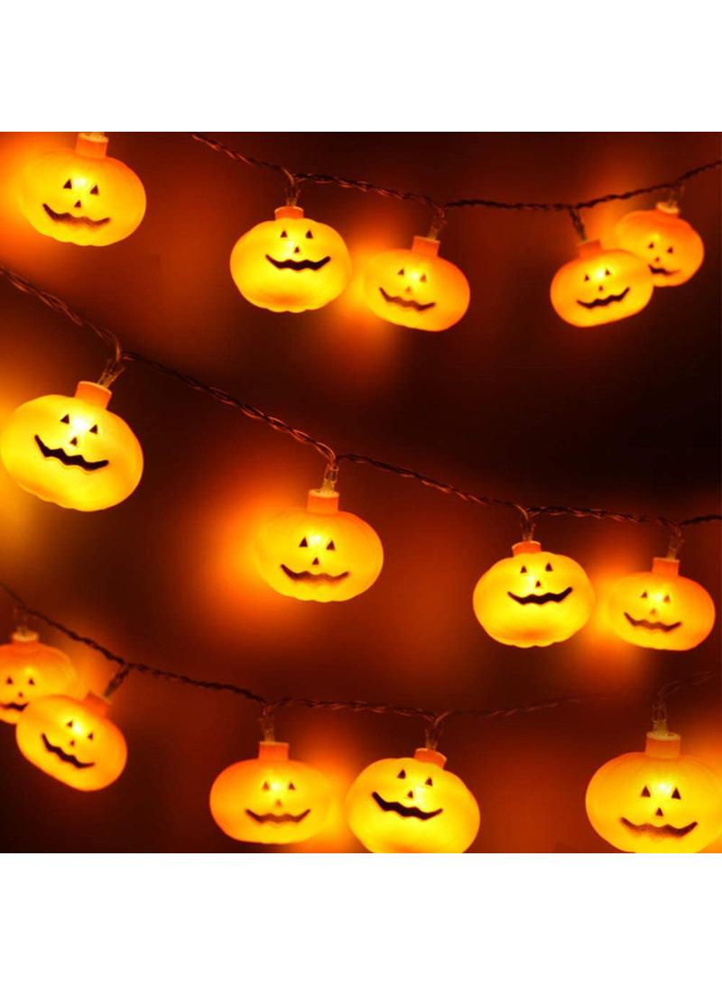 Pumpkin Lamp String LED Atmosphere Decoration Lamp Battery Box Lamp String 1.5m 10 Lamp