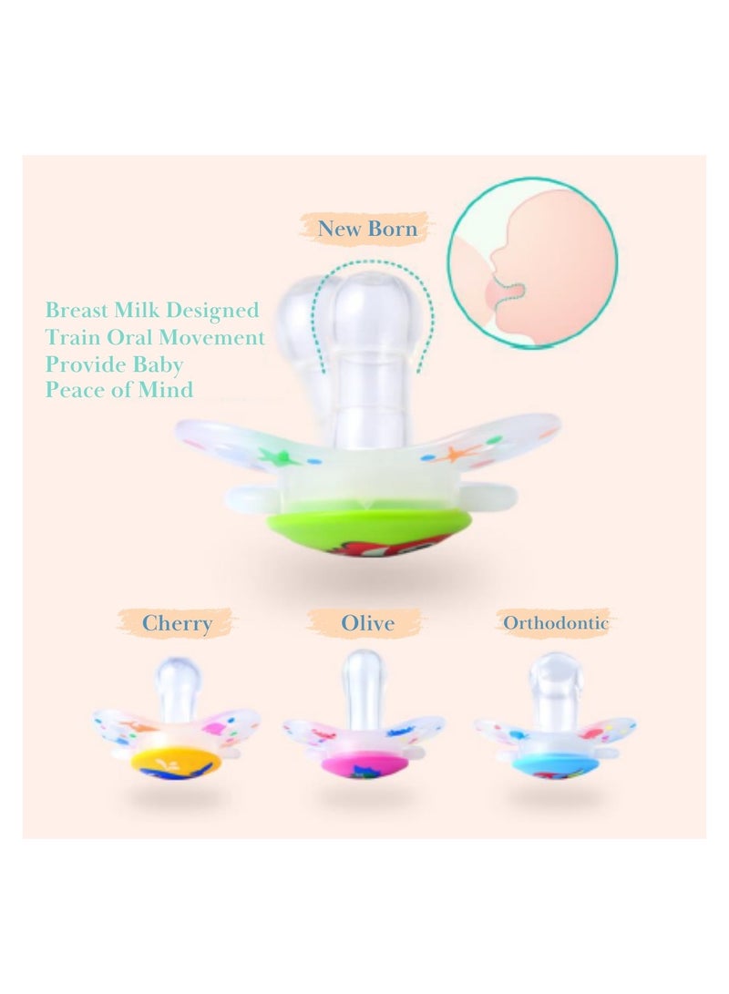 جابلو لهاية سيليكون للأطفال حديثي الولادة مع مقبض مضيء ليلي - Image 2