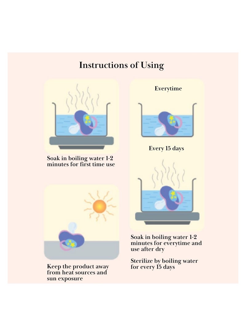 جابلو لهاية سيليكون للأطفال حديثي الولادة مع مقبض مضيء ليلي - Image 4