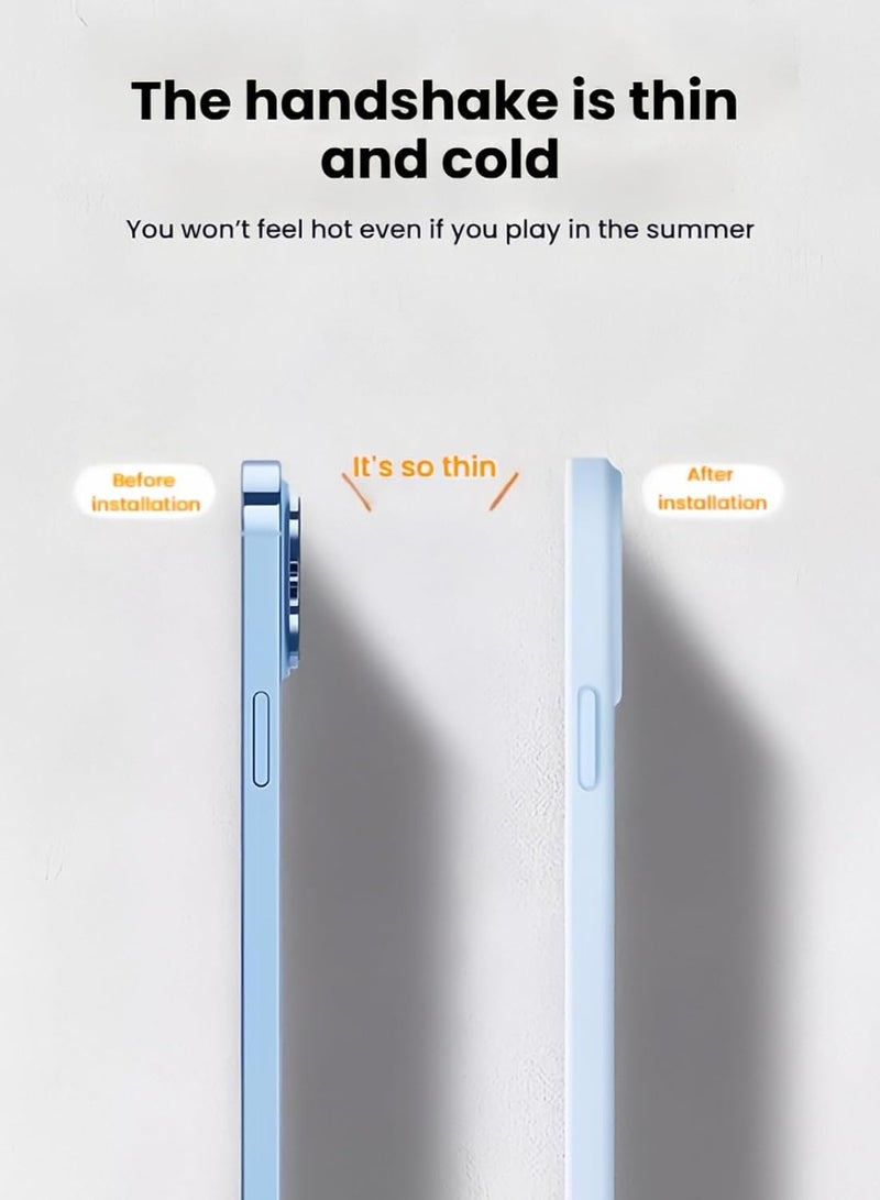 Protective Case Compatible Oppo Reno 13 5G, 【Compatible with Mag-Safe】, Ultra-thin Liquid Silicone Soft Rubber Gel, Full Camera Protection, Solid Colour Bumper Edge Easy Protective Cover - Image 4