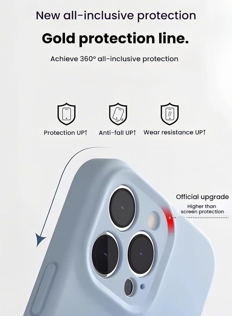 Protective Case Compatible Oppo Reno 13 5G, 【Compatible with Mag-Safe】, Ultra-thin Liquid Silicone Soft Rubber Gel, Full Camera Protection, Solid Colour Bumper Edge Easy Protective Cover - Image 3