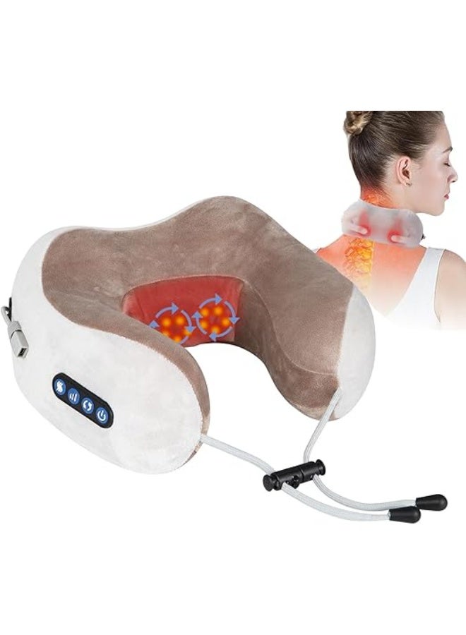 Electric Neck Massager - Deep Tissue 3D Kneading Pillow - Rechargeable & Practical for Pain Relief at Home, Office, and Car - Image 1