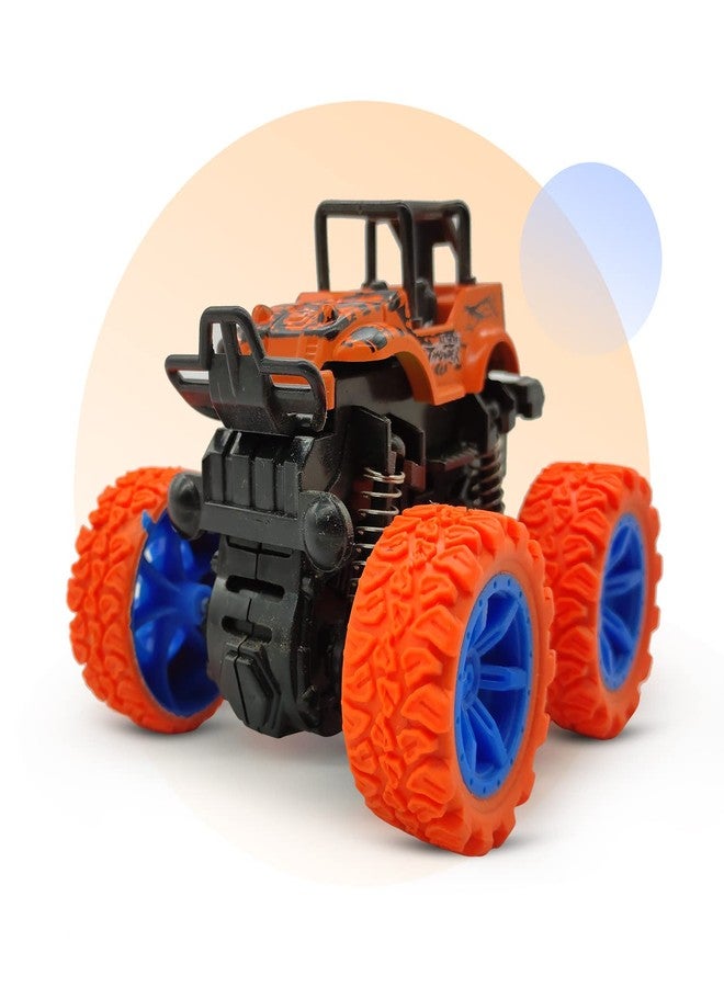 NHR 4WD 360 Degree Mini Monster Trucks Friction Powered Cars for Kids Big Rubber Tires Baby Boys Super Cars Blaze Truck for Kids Gifts Toys (assorted, Pack of: 1) - Image 3