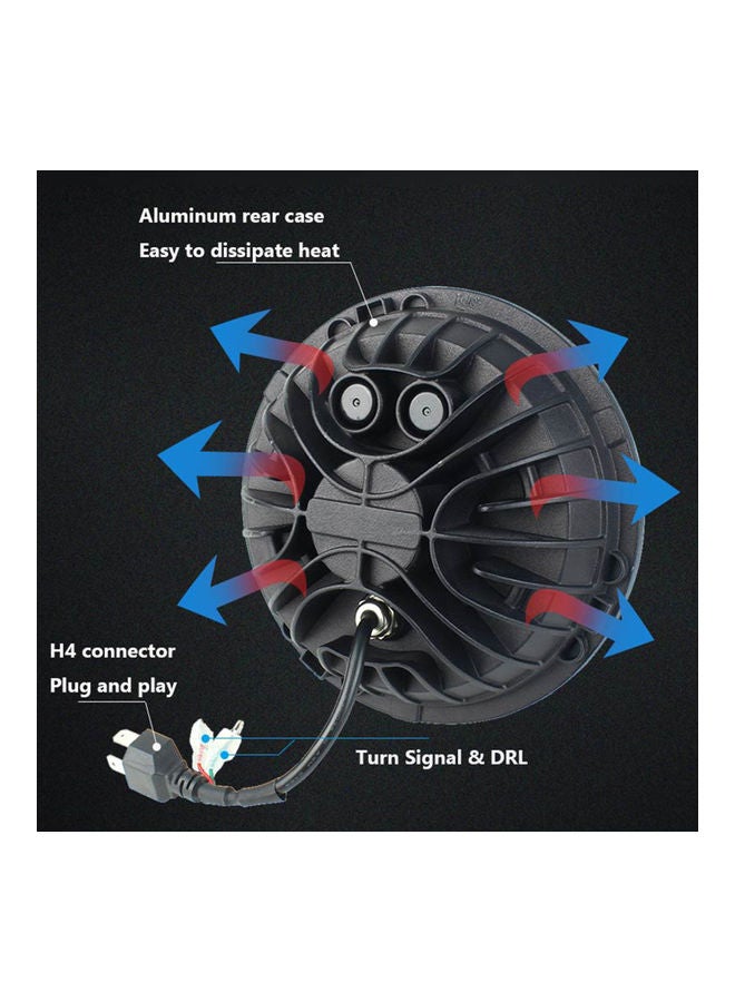 Loquat 1-Piece Round LED Projector Headlight - Image 4