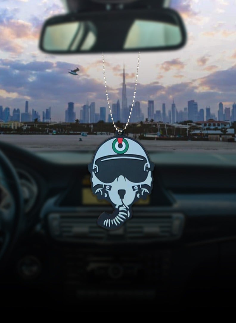 فايتر جيفتس مرآة سيارة من مادة PVC مزدوجة الجوانب على شكل خوذة إماراتية