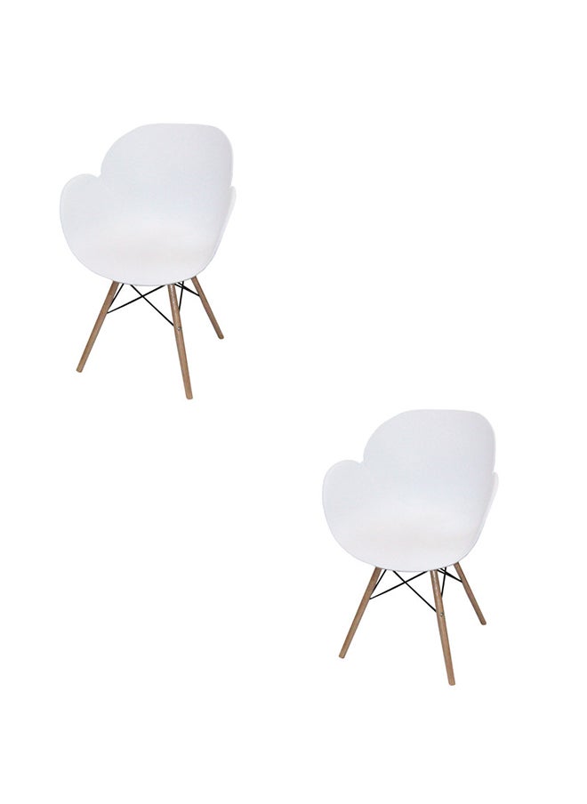 JILPHAR FURNITURE Jilphar Furniture Fiber Plastic Dining Chair  1271B set of 2pcs 