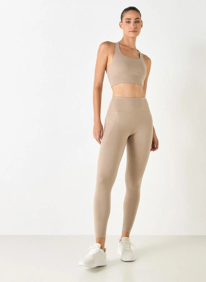 ADOT by Splash Elasticated Waist Leggings with Pockets