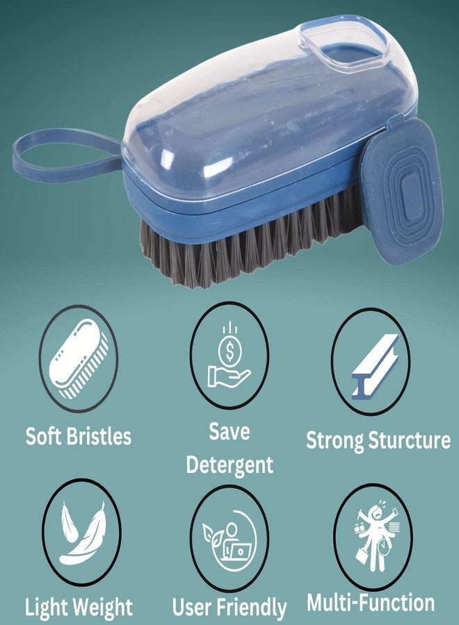 GUJISH Cloth Sink Washing Brush with Hook | Gentle Effective Brush for Cleaning Delicate Fabrics | Perfect Stain Remover with Detergent Saving | Easy to Use and Durable | Multicolor - Image 3