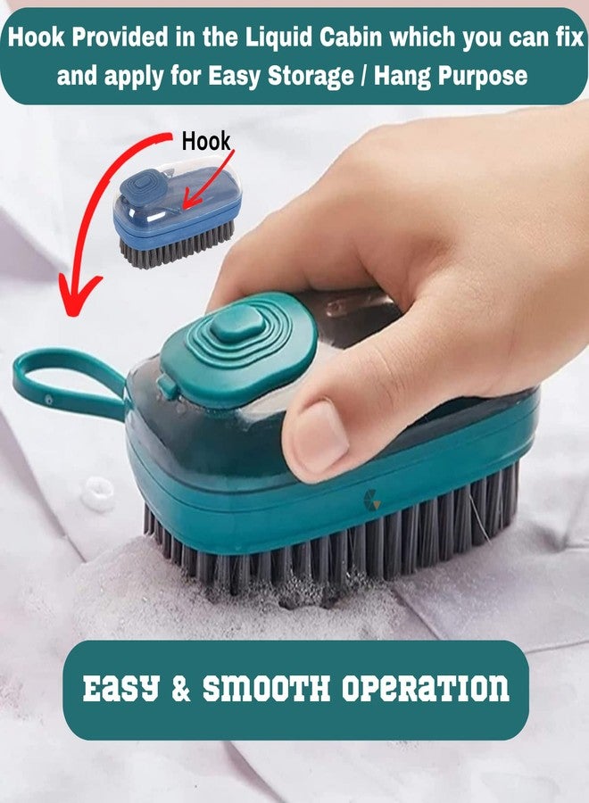 GUJISH Cloth Sink Washing Brush with Hook | Gentle Effective Brush for Cleaning Delicate Fabrics | Perfect Stain Remover with Detergent Saving | Easy to Use and Durable | Multicolor - Image 5
