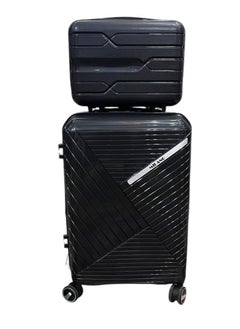 2-Piece Luggage Trolley Set – Lightweight PC Hard Shell, TSA Lock, 8 Silent Spinner Wheels, Expandable Design – Black - pzsku/Z17DA57B16C41CFFD2ADFZ/45/_/1740344741/6d363818-bfe4-4975-ac82-ef3852b948cb