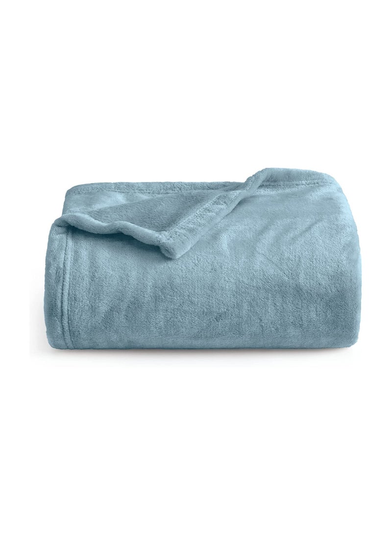 بيير دونا بطانيات من الصوف الفاخر خفيفة الوزن ومضادة للكهرباء الساكنة وبطانية حرارية مثالية للأريكة بطانية مريحة لغرفة المعيشة والسرير والأريكة 200 سم في 150 سم - Image 1