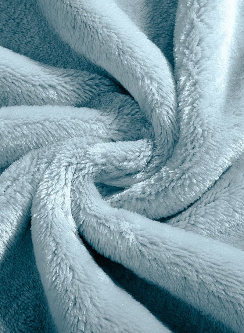 بيير دونا بطانيات من الصوف الفاخر خفيفة الوزن ومضادة للكهرباء الساكنة وبطانية حرارية مثالية للأريكة بطانية مريحة لغرفة المعيشة والسرير والأريكة 200 سم في 150 سم - Image 3